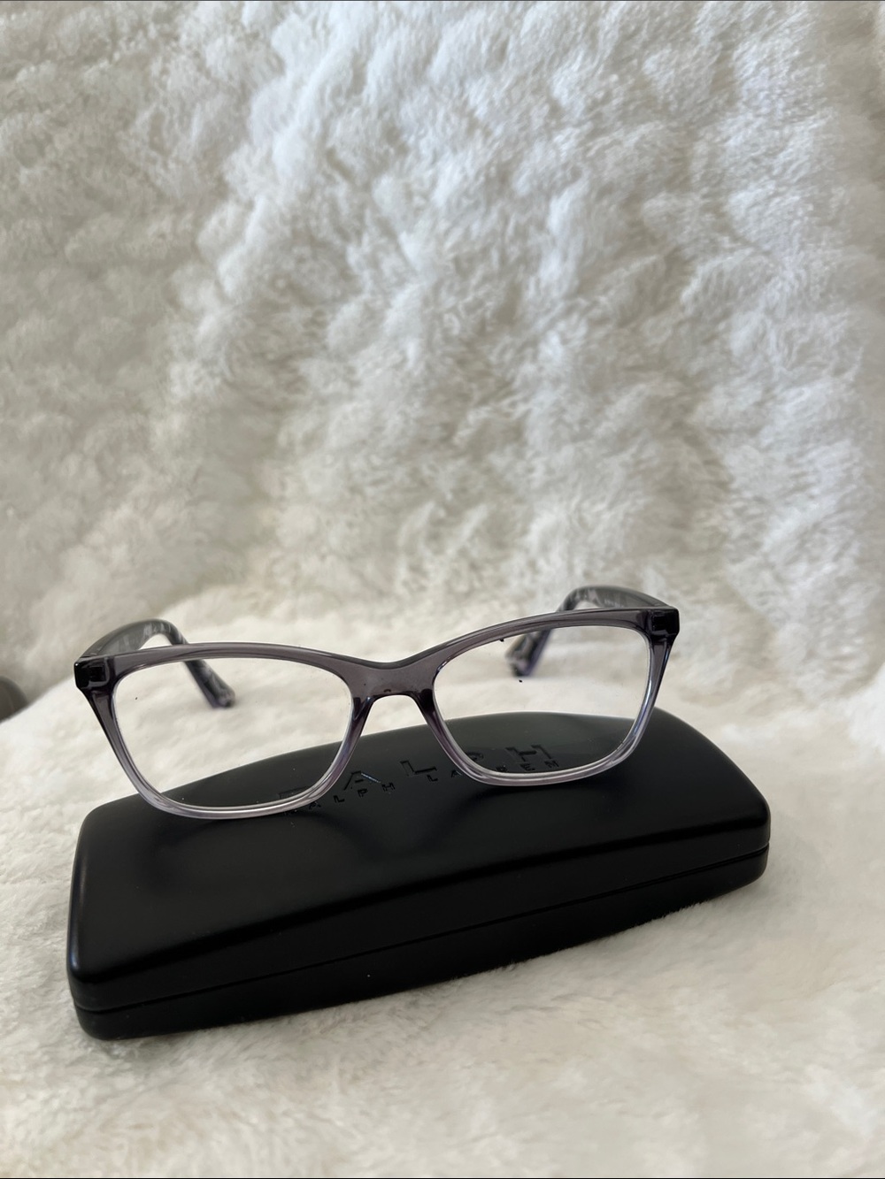 Ralph Lauren Clear Translucent Gray Women's Eye Glass Frame